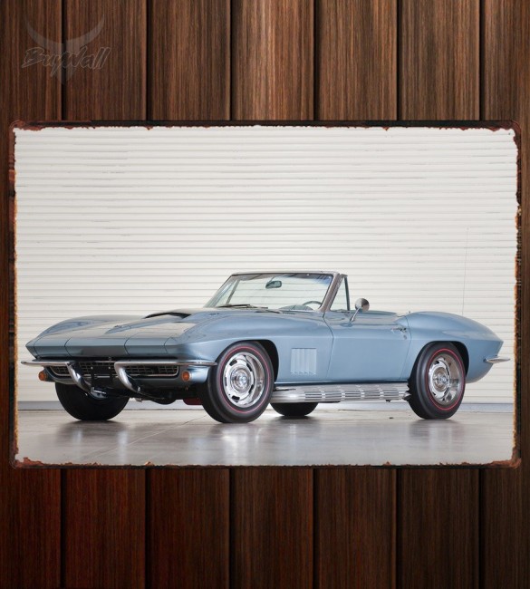 Металлическая табличка Corvette Sting Ray 427 PRO L71 Convertible Металлическая табличка Corvette Sting Ray 427 PRO L71 Convertible